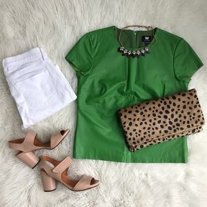 Make an Offer! W by Worth Genuine Leather Top